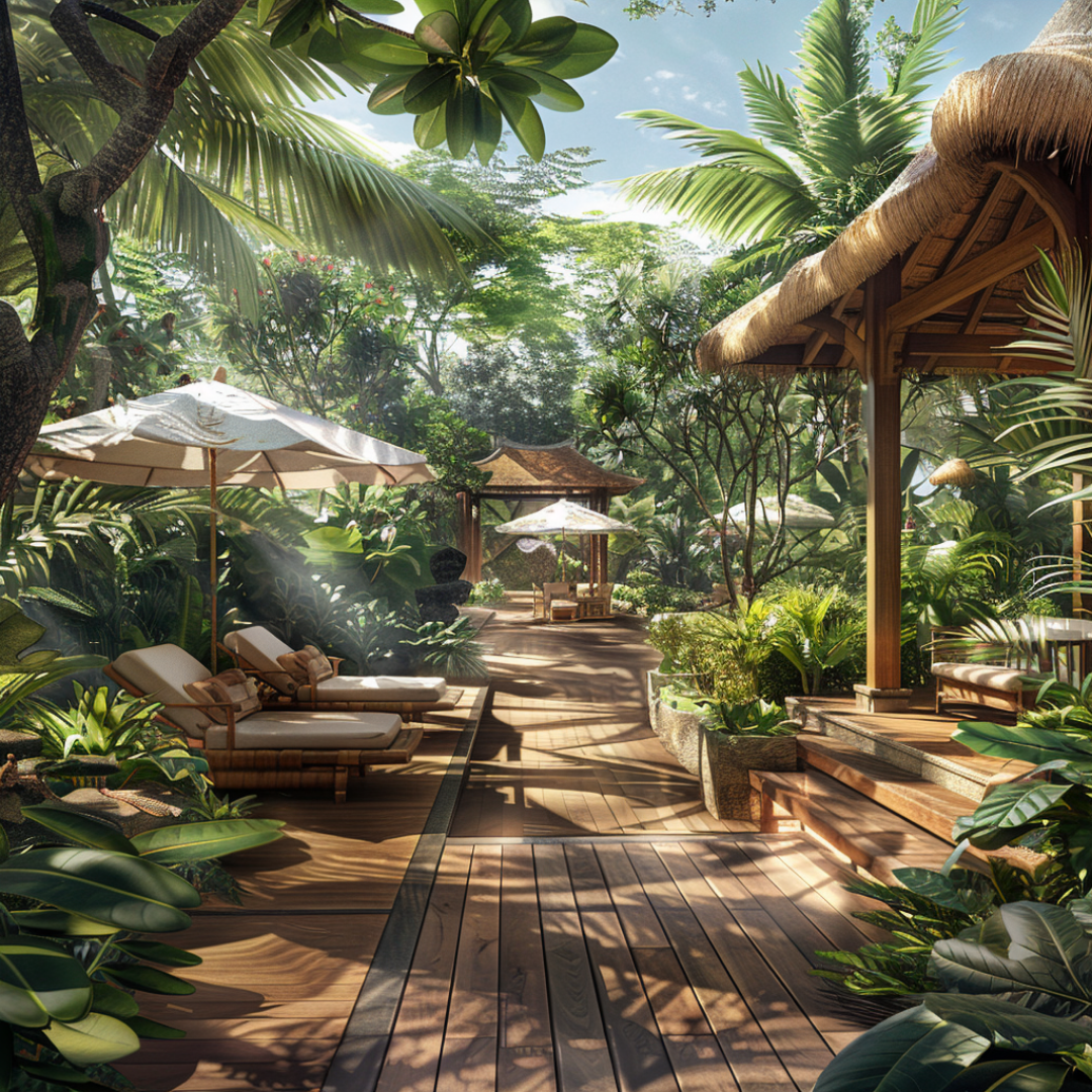 Bespoke Lush Tropical Design for Home Gardens & Yards