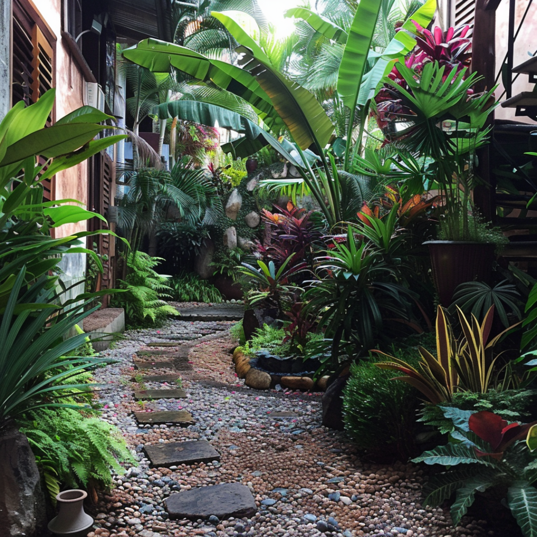 Bespoke Lush Tropical Design for Home Gardens & Yards