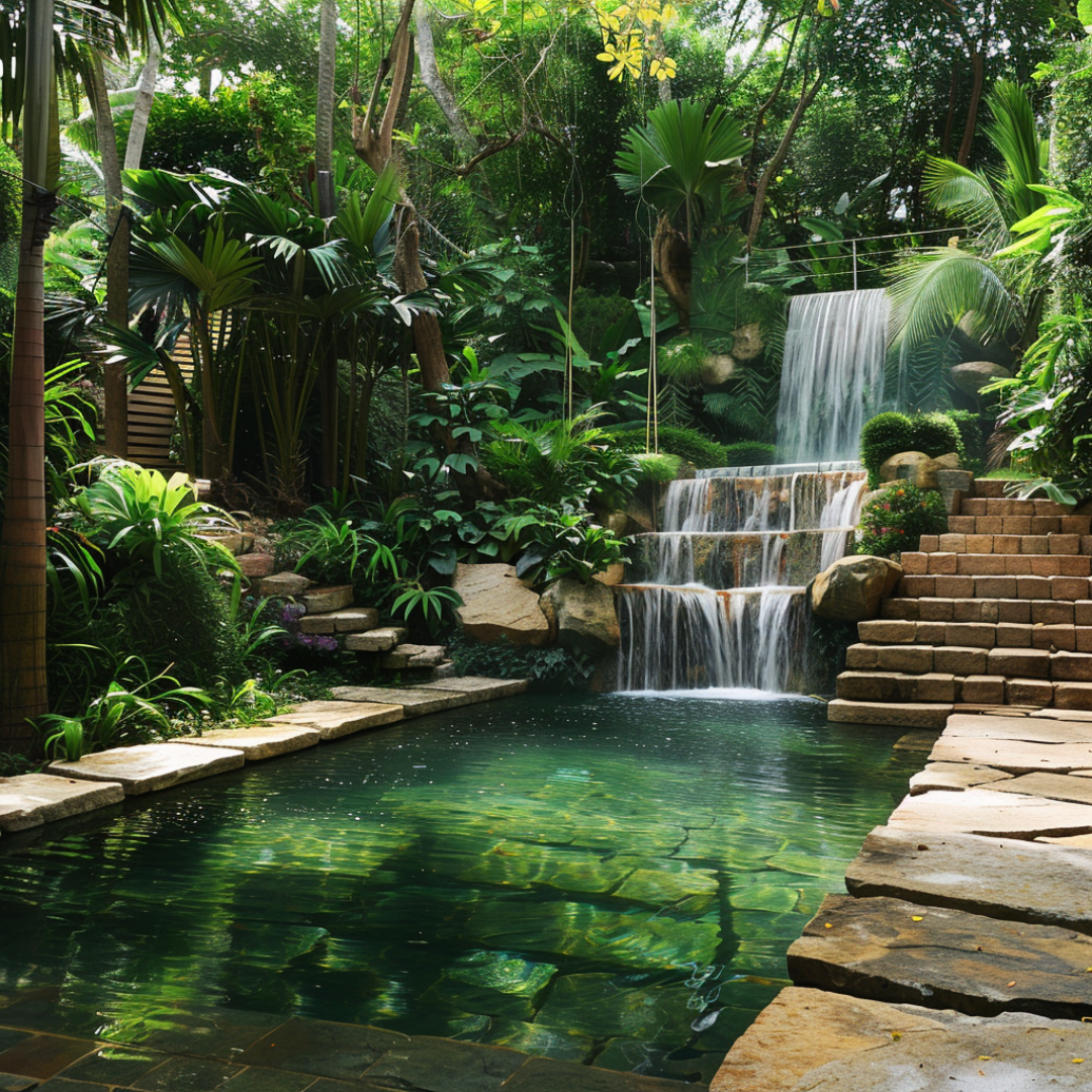 Bespoke Lush Tropical Design for Home Gardens & Yards