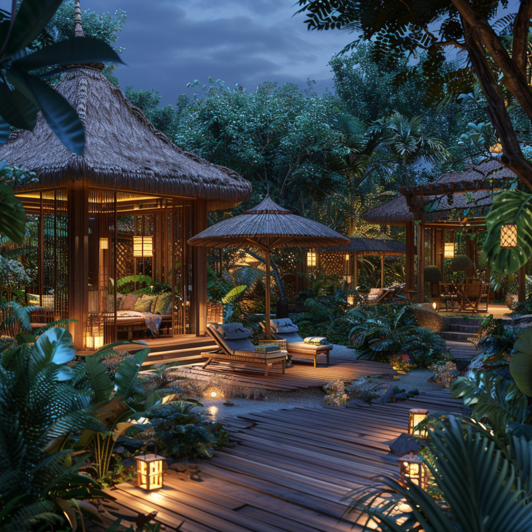 Bespoke Lush Tropical Design for Home Gardens & Yards