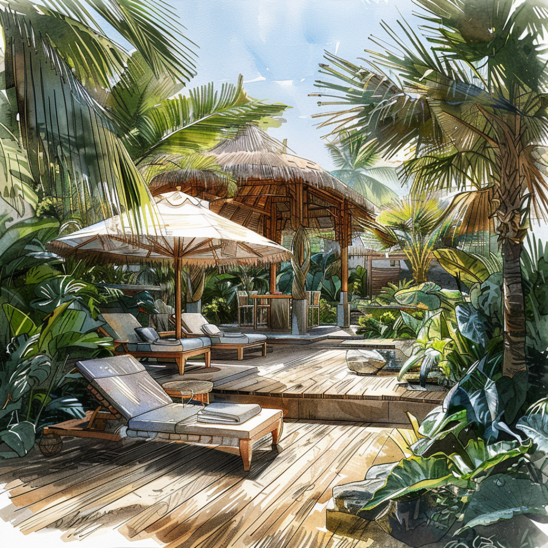 Bespoke Lush Tropical Design for Home Gardens & Yards
